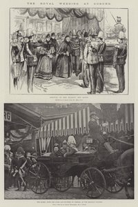 The Royal Wedding at Coburg by Melton Prior